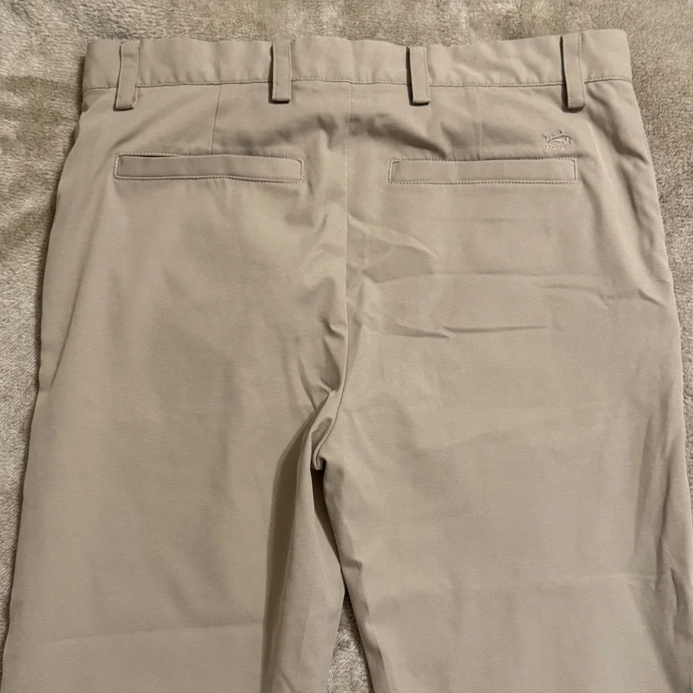 Southern Tide Boys Khaki Performance Pants Size 14 Tan Golf Trousers Skipjack